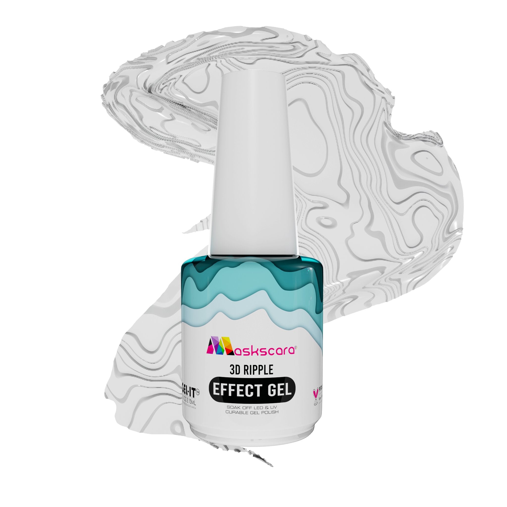 <img scr = “Maskscara 3D Ripple Gel.jpg” alt = “Ripple Effect Gel by the brand Maskscara”>