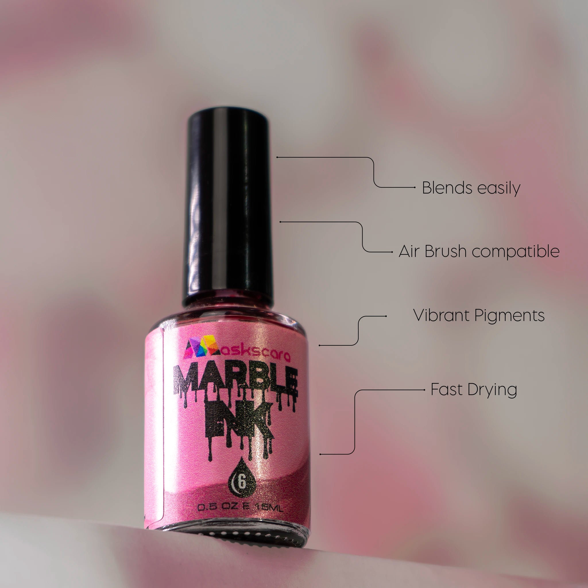 Fuchsia Marble Ink - 15ml
