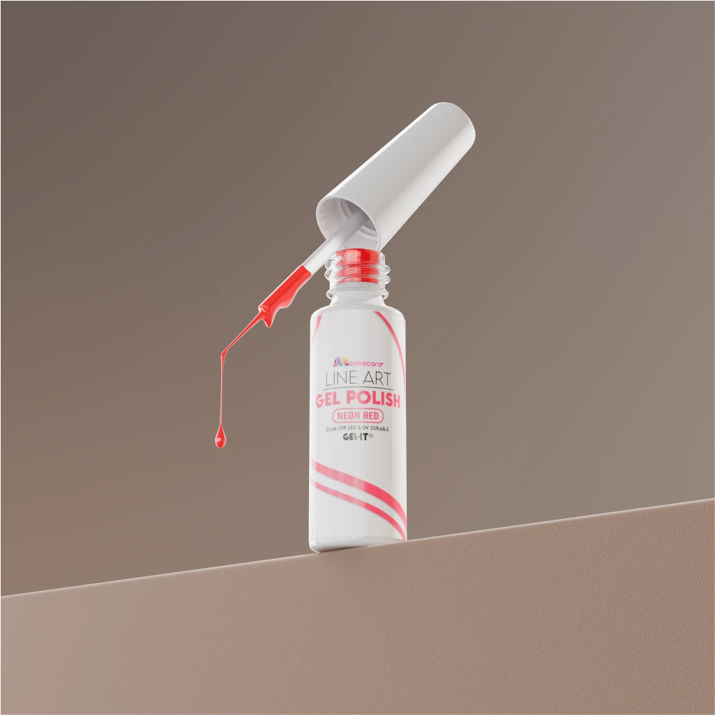 Line Art Gel 7ml - Neon Red