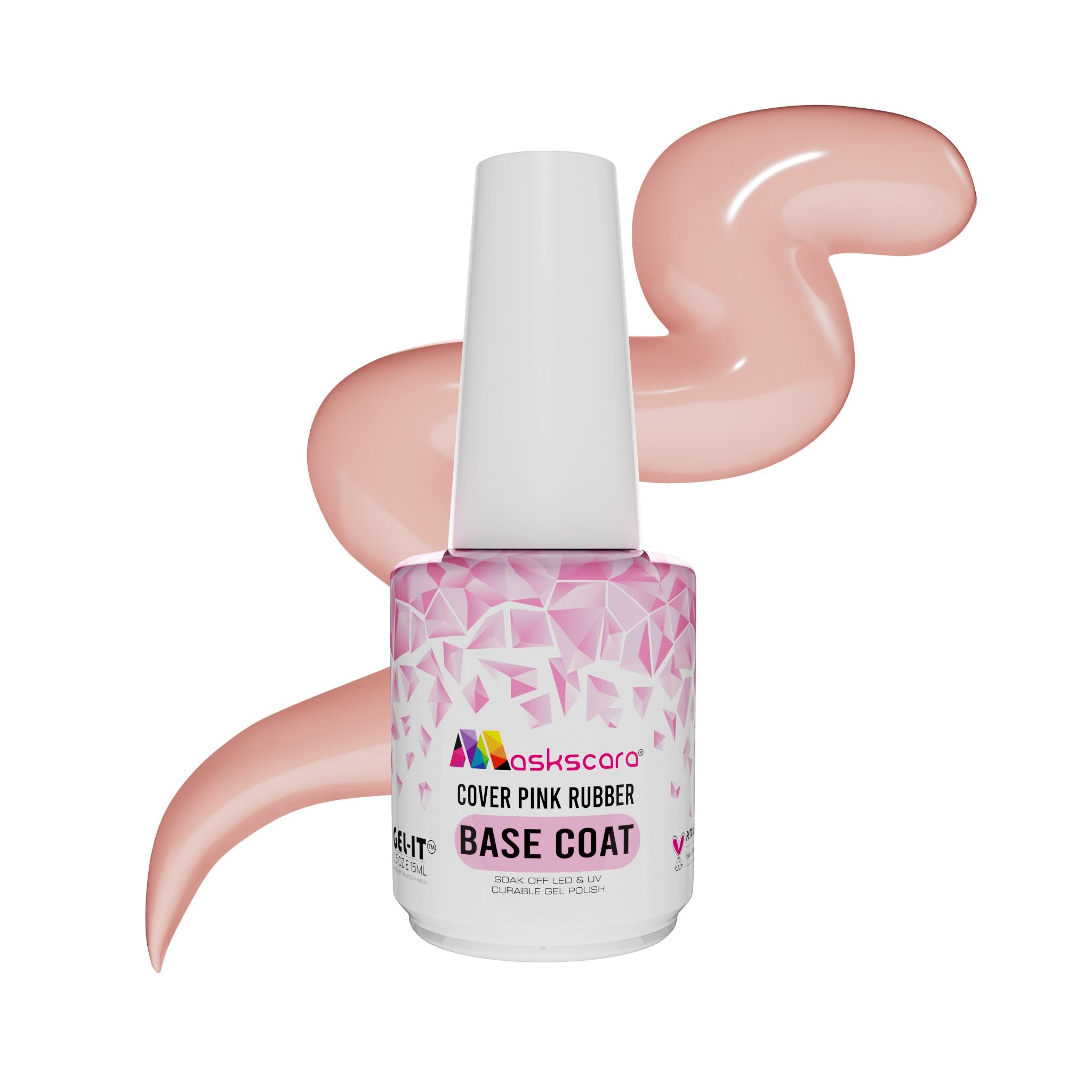 <img scr = “Maskscara Rubber Base Cover Pink.jpg” alt = “Cover Pink Rubber Base Coat by the brand Maskscara”>