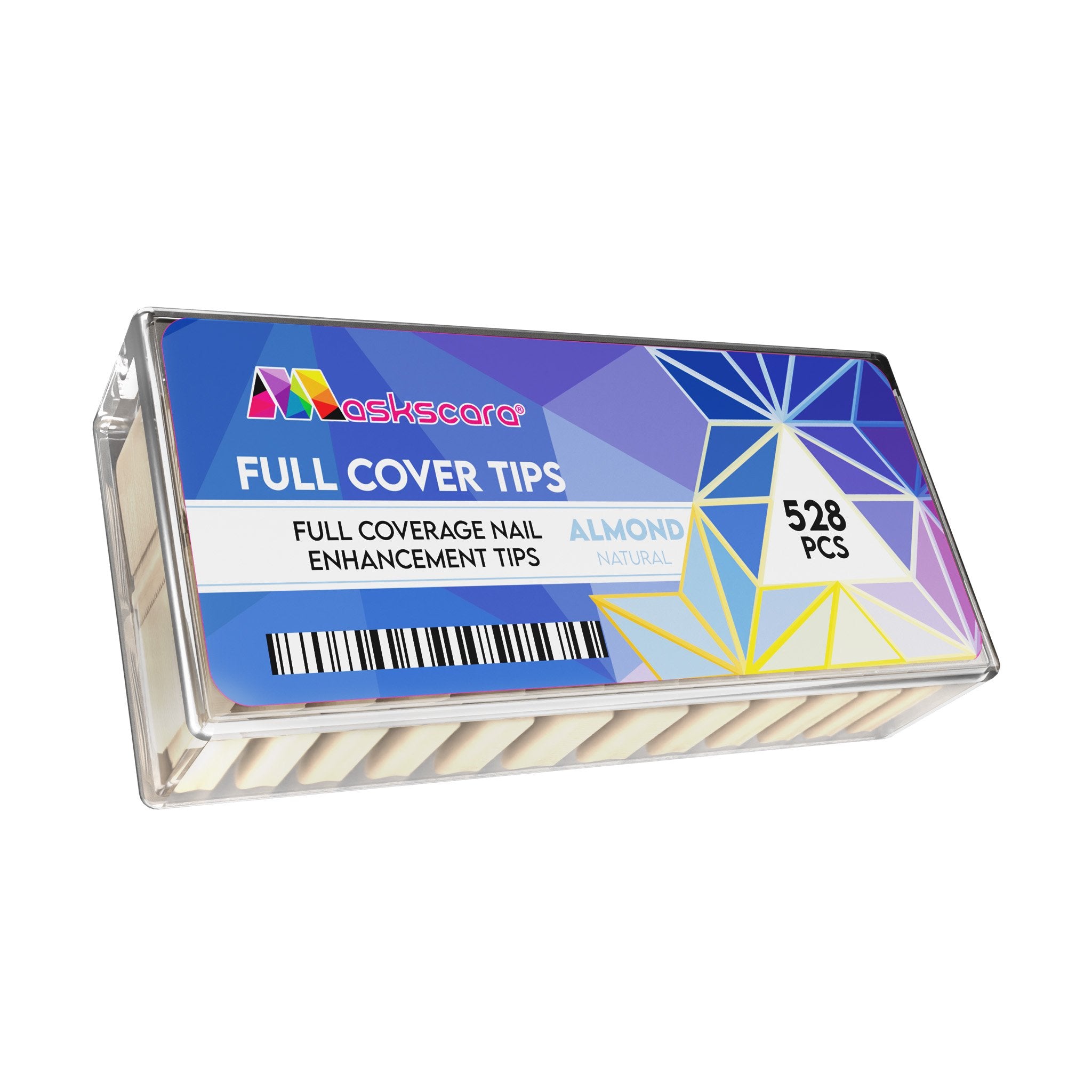 <img scr = “Maskscara Full Cover Natural Almond Medium Tip.jpg” alt = “Full Cover Almond Tips by the brand Maskscara”>