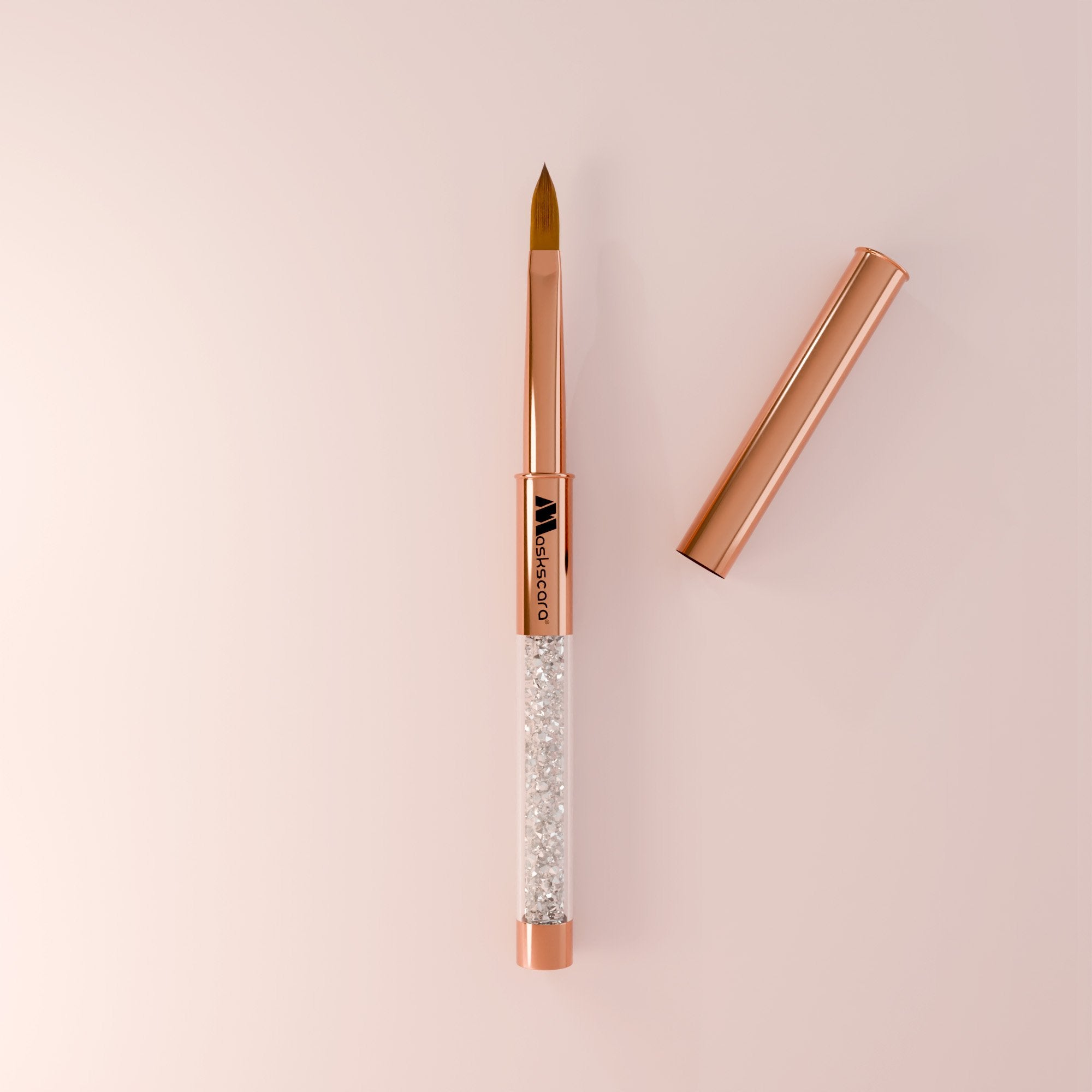 <img scr = “Maskscara Rose Gold Size 10 Acrylic Brush.jpg” alt = “Size 10 Rose Gold Acrylic Brush by the brand Maskscara”>
