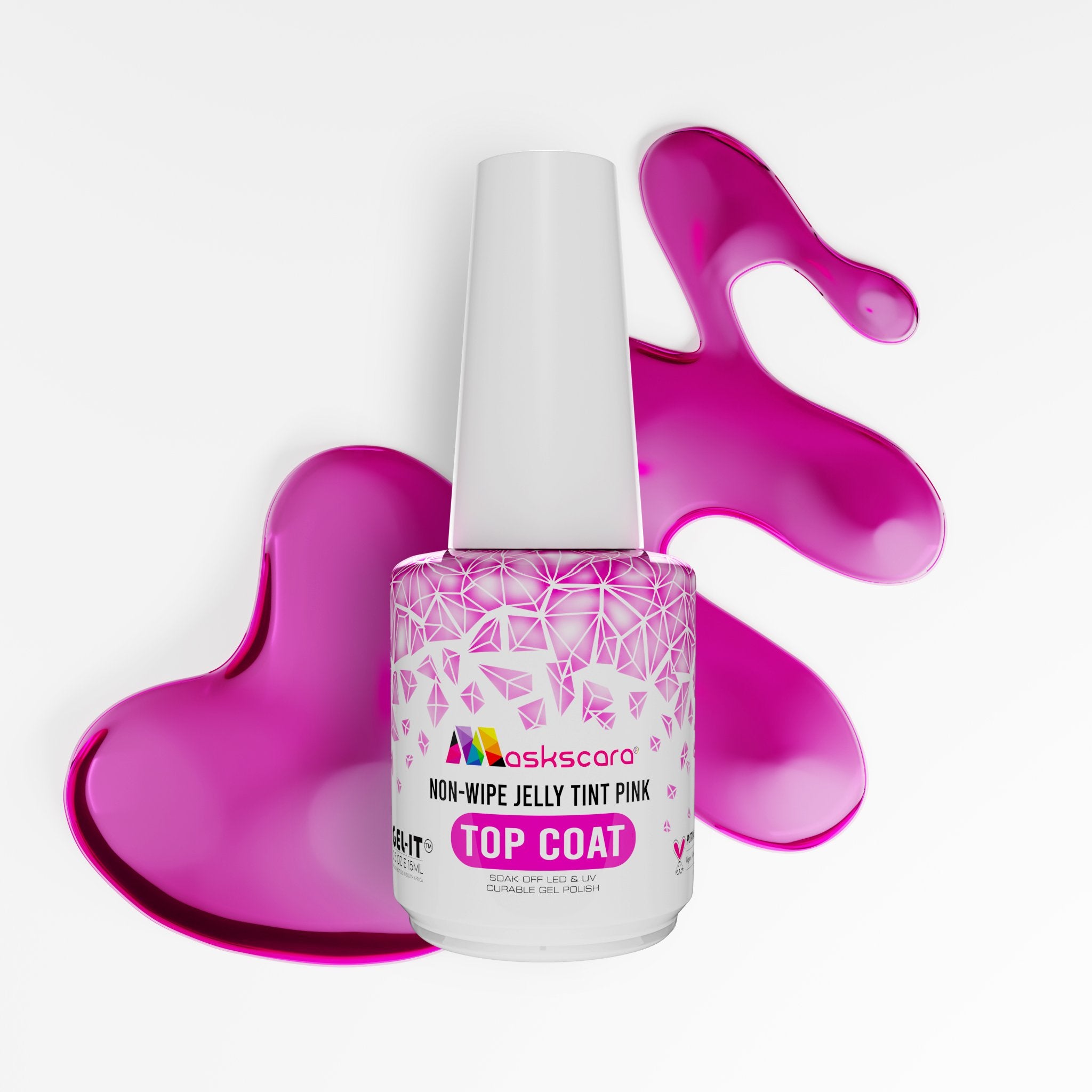 <img scr = “Maskscara Non Wipe Top Coat - Pink Jelly Tint.jpg” alt = “Pink Jelly Tint Top Coat by the brand Maskscara”>