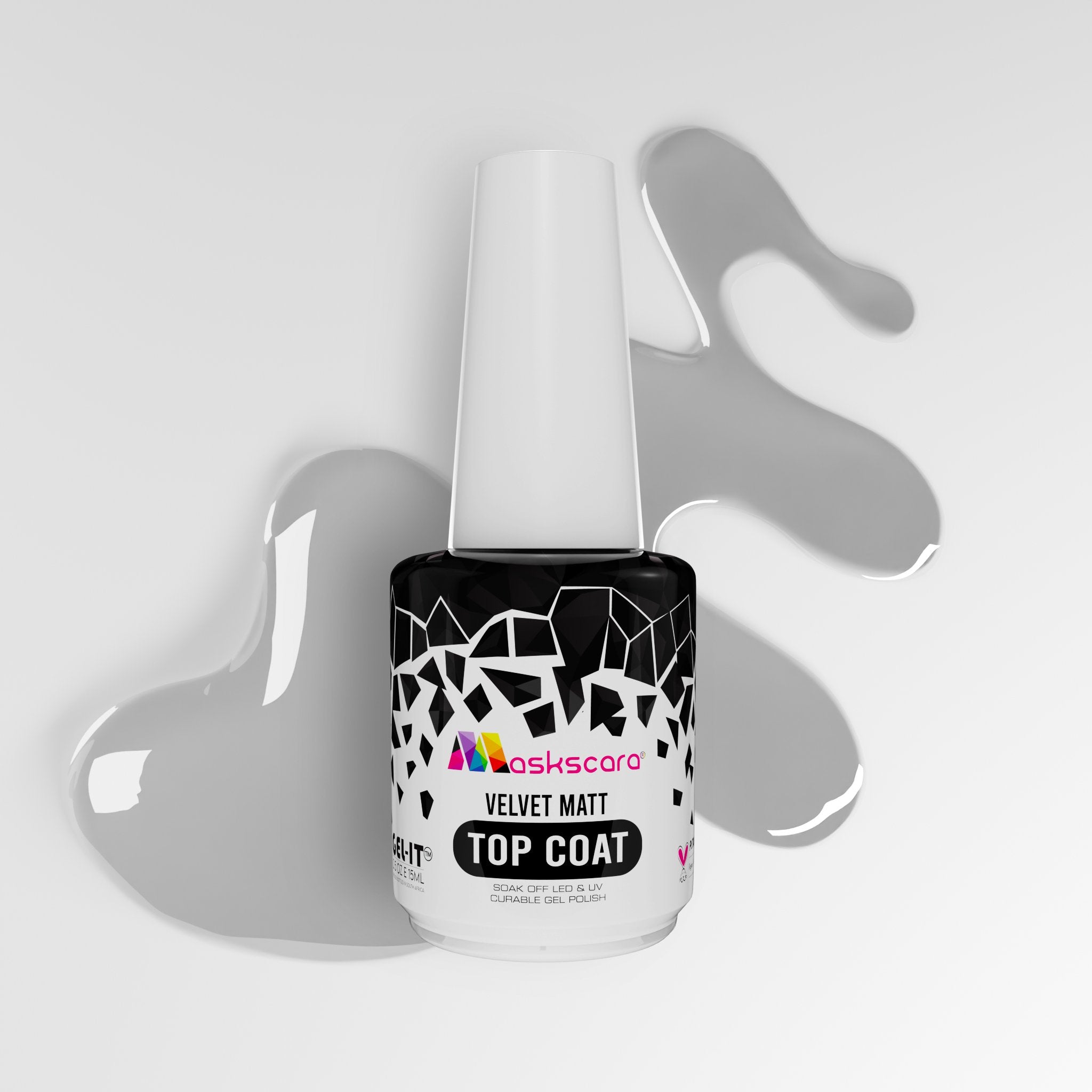 <img scr = “Maskscara Velvet Matt Top Coat.jpg” alt = “Velvet Matt Top Coat by the brand Maskscara”>