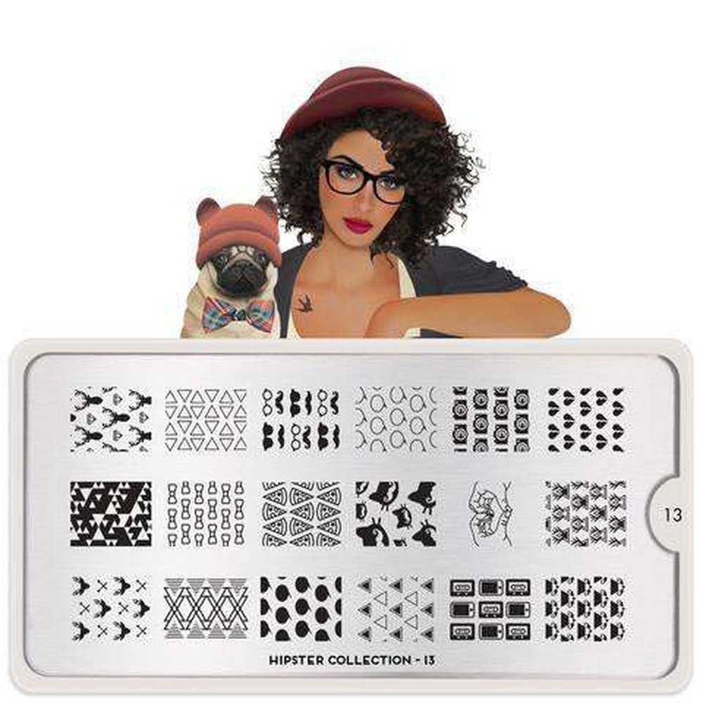 Moyou London Stamping Plate - Hipster 13 - Maskscara
