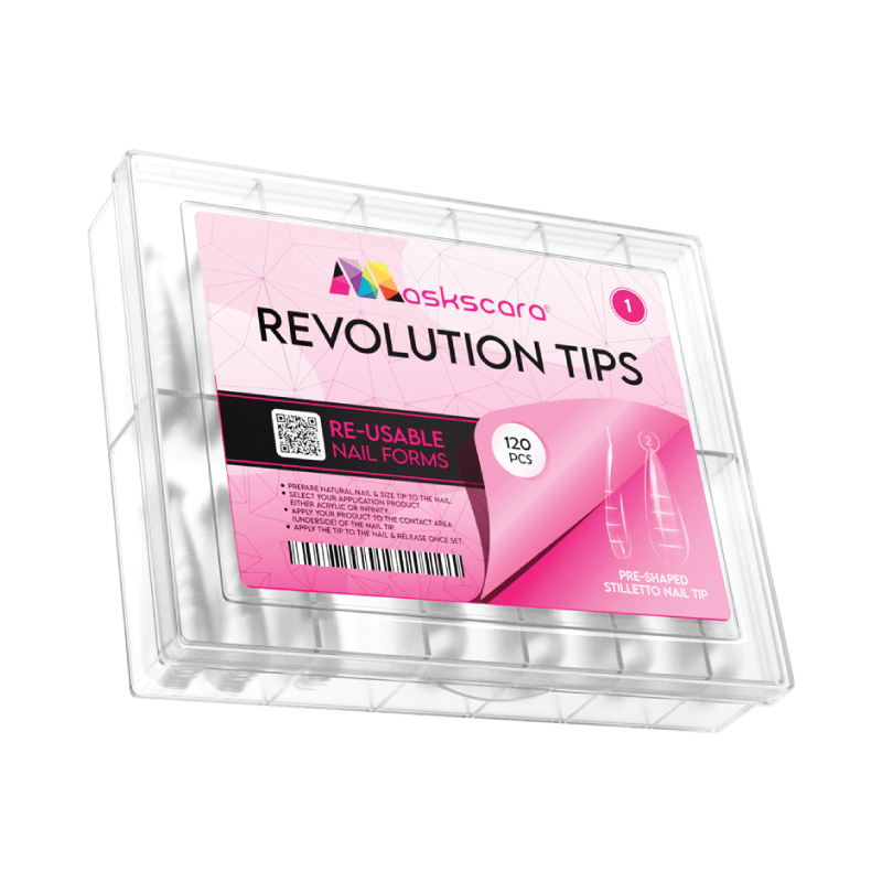 Dual Form Revolution Nail Tips (1) - Stiletto Shape - Maskscara