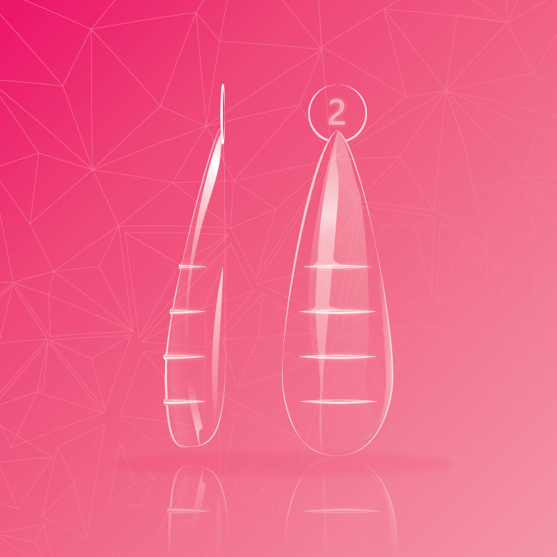 Dual Form Revolution Nail Tips (1) - Stiletto Shape - Maskscara