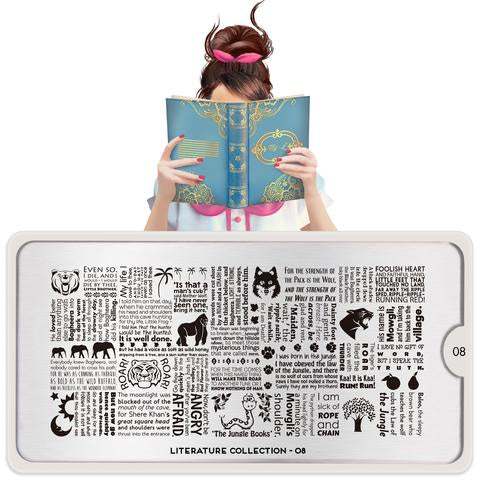 Moyou London Stamping Plate - Literature 08 - Maskscara
