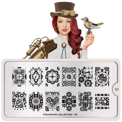 Moyou London Stamping Plate - Steam Punk 03 - Maskscara