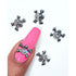 Gunmetal Skull & Crossbone Gems (5 Pcs) - Maskscara