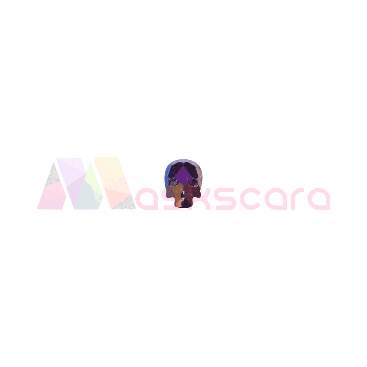 Pink Oilslick Skull Gems (5 Pcs) - Maskscara