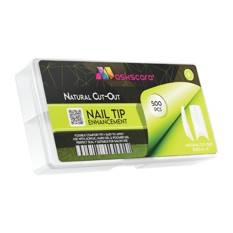 Cut Out Tips - Natural Square (6) - Maskscara
