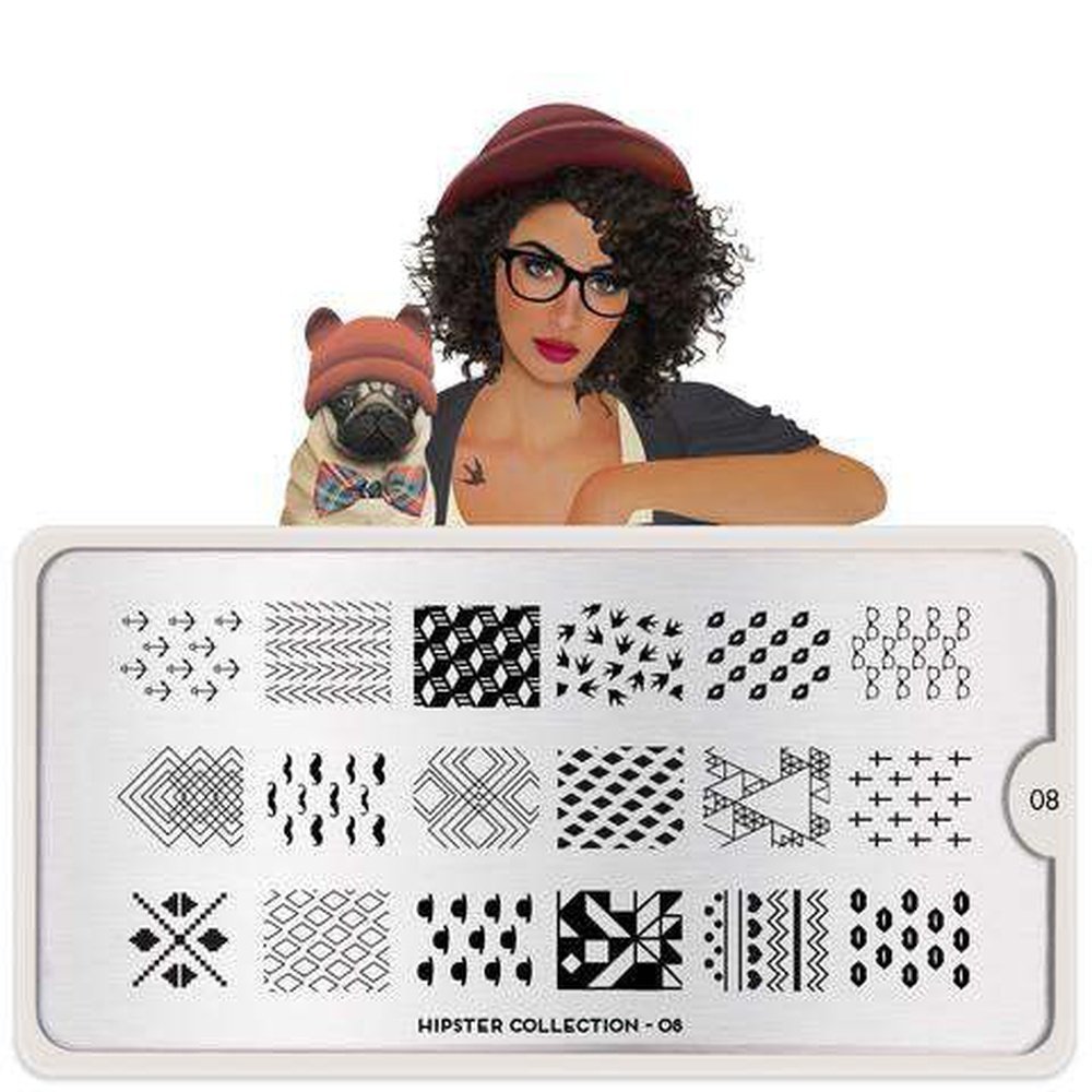 Moyou London Stamping Plate - Hipster 08 - Maskscara