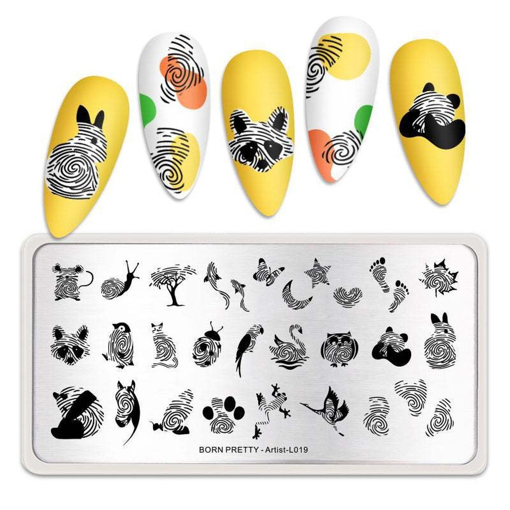 BP Stamping Plate - Artist (L019) - Maskscara