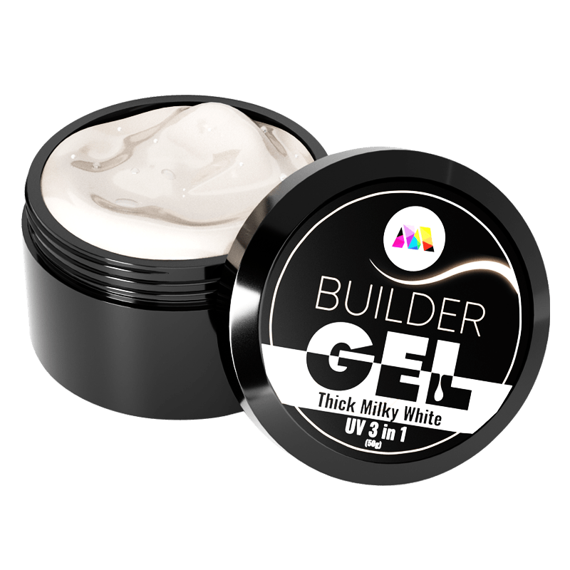 Thick Milky White UV Builder Gel - 5g - Maskscara