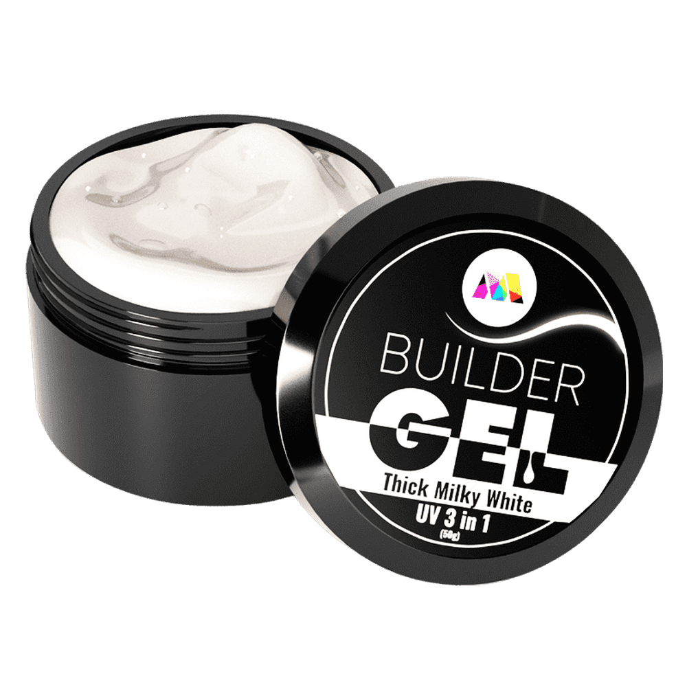 Thick Milky White UV Builder Gel - 50g - Maskscara