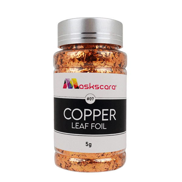 Metallic Leaf Foil pots - 5G Copper - Maskscara