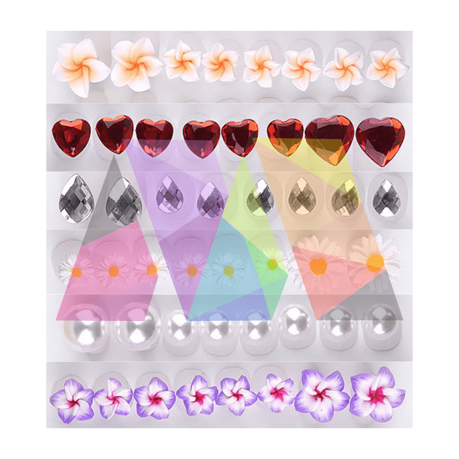 Toe Separators - Teardrop Gems - Maskscara