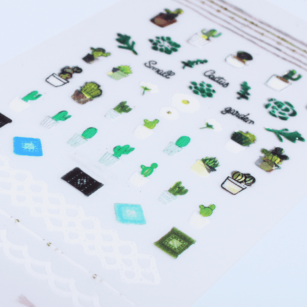 Nail Art Sticker - Succulents (MG181005-16) - Maskscara