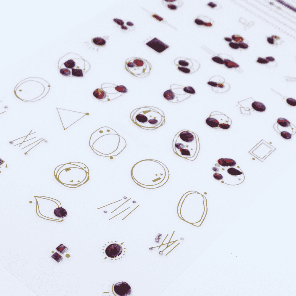 Nail Art Sticker - Geometric (MG190110-02) - Maskscara