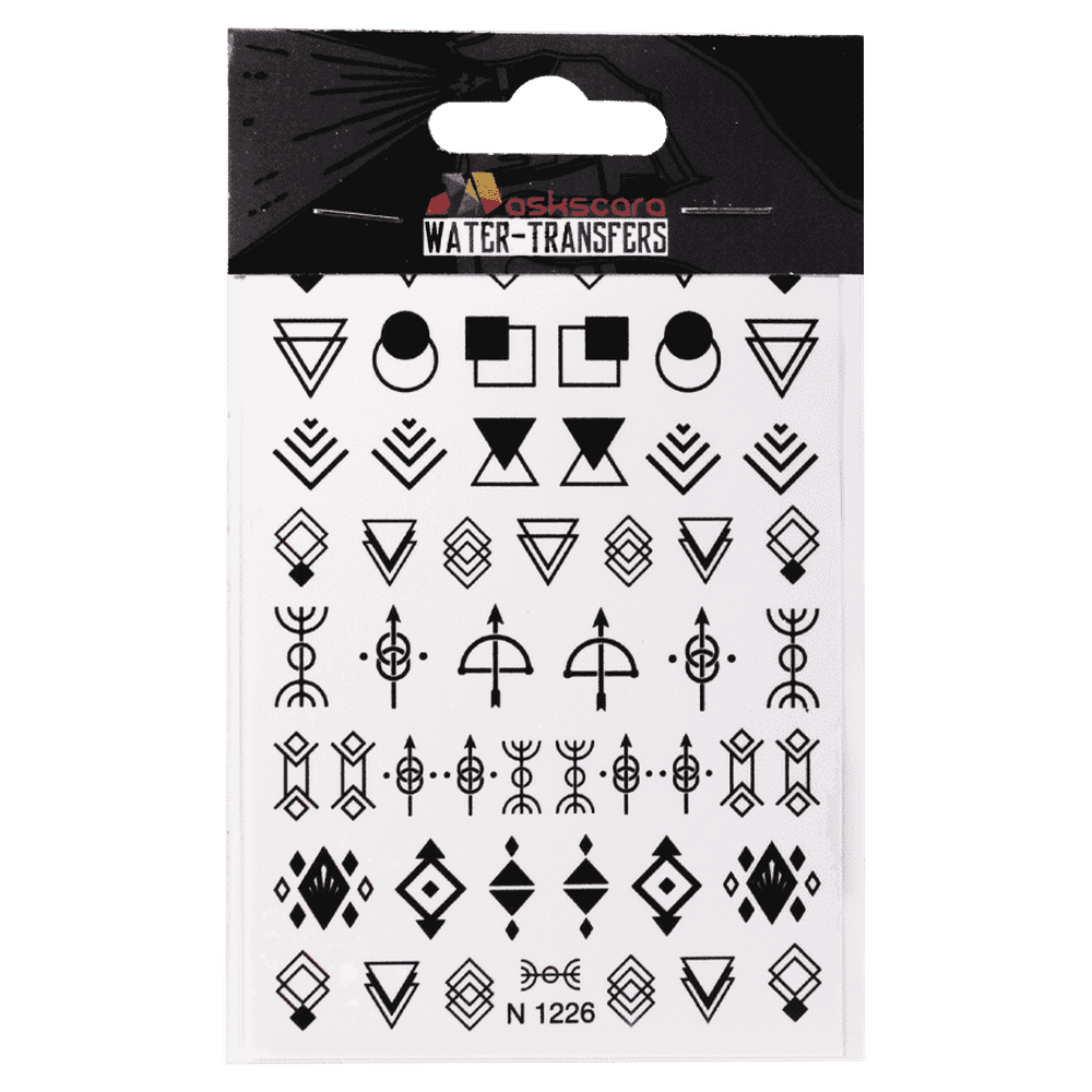 Geometric Patterns Water Transfer - 1226 - Maskscara