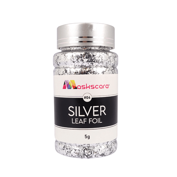 Metallic Leaf Foil pots - 5G Silver - Maskscara