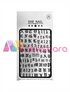 Nail Art Sticker - Black Letters (SNS029B) - Maskscara