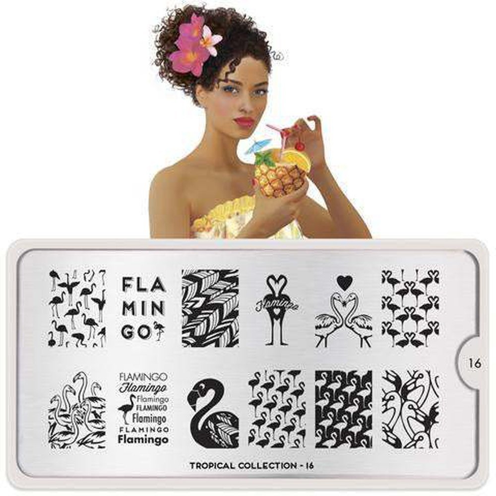 Moyou London Stamping Plate - Tropical 16 - Maskscara