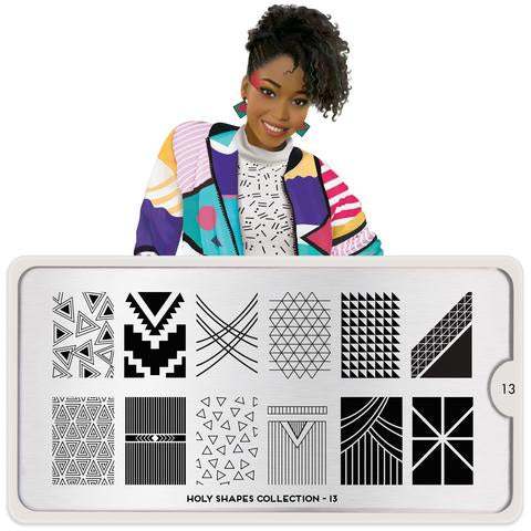 Moyou London Stamping Plate - Holy Shapes 13 - Maskscara