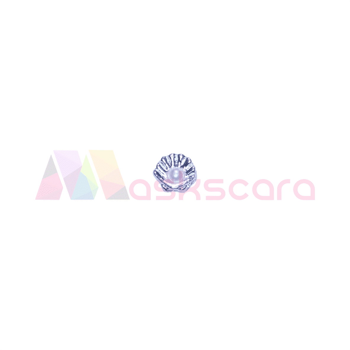 Silver Shell with Pearl Gems (5 Pcs) - Maskscara