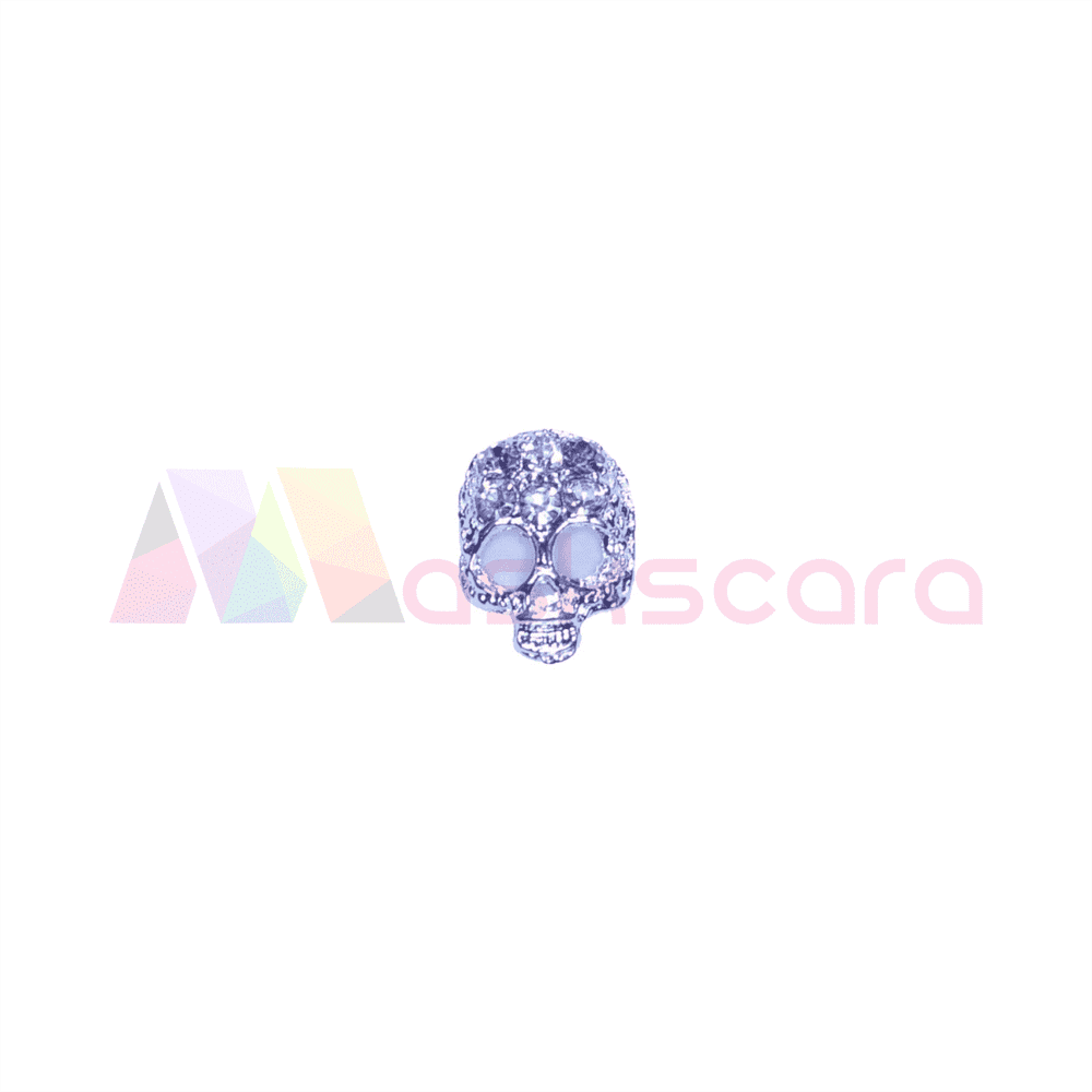Silver Skull Gems 2 (5 Pcs) - Maskscara