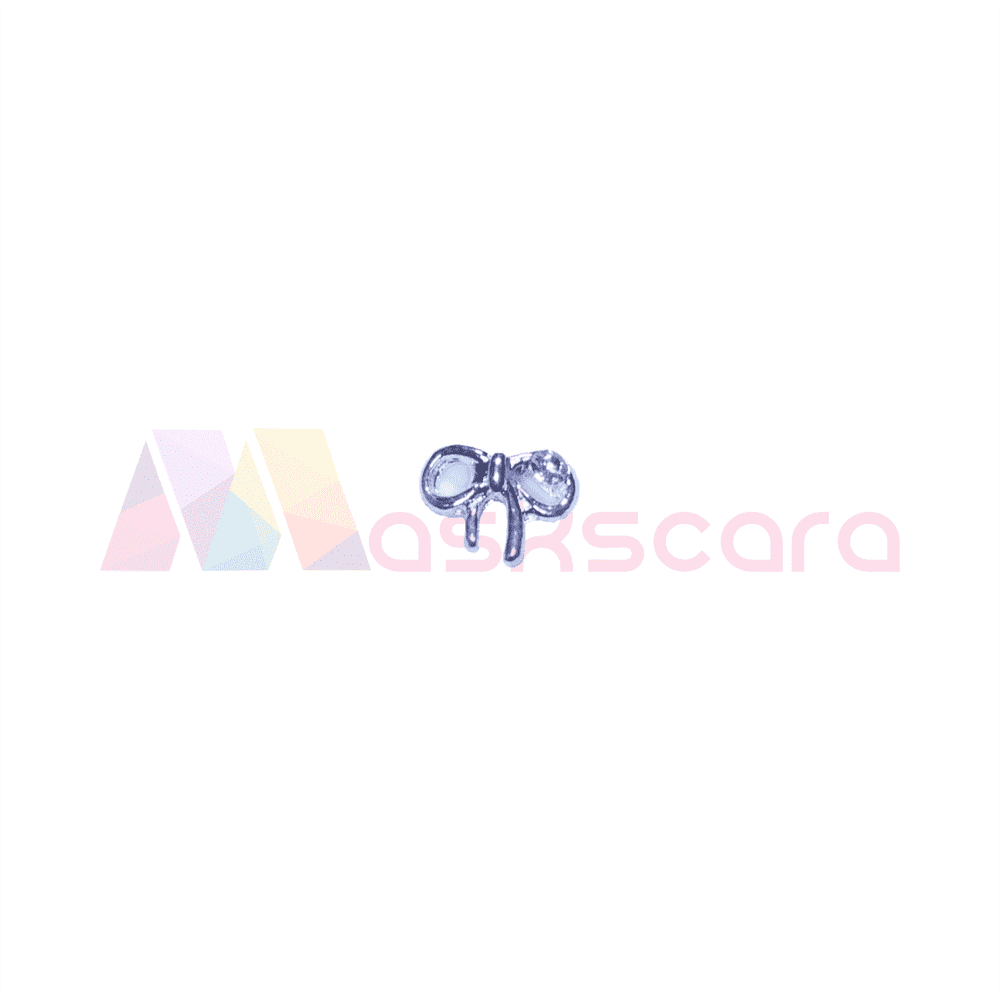 Small Silver Bow Gems (5 Pcs) - Maskscara