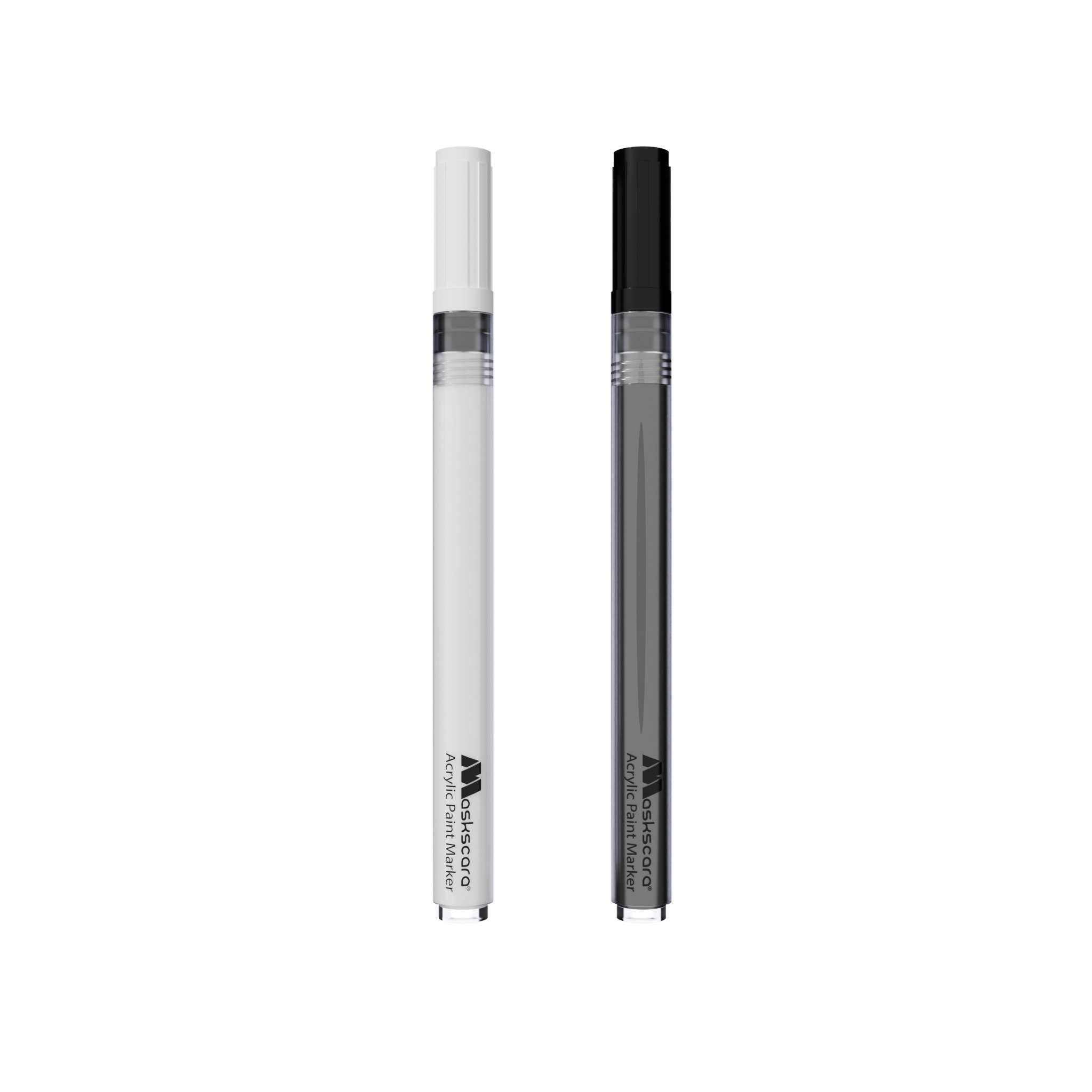 Black & White Acrylic Paint Marker Set