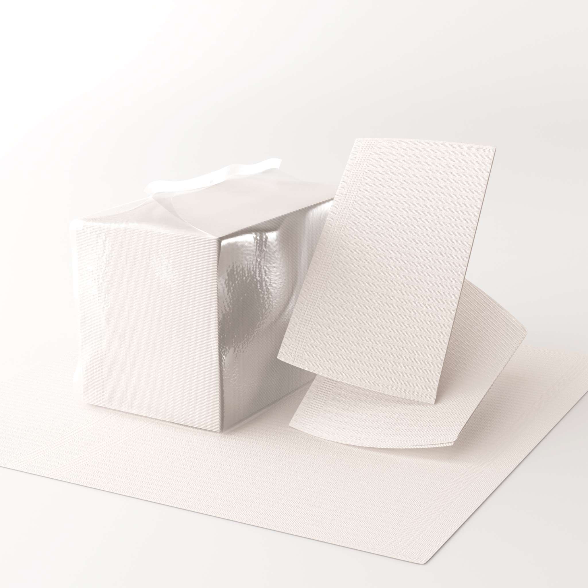 Disposable Lint Free Table Mat - 125pcs White - Maskscara
