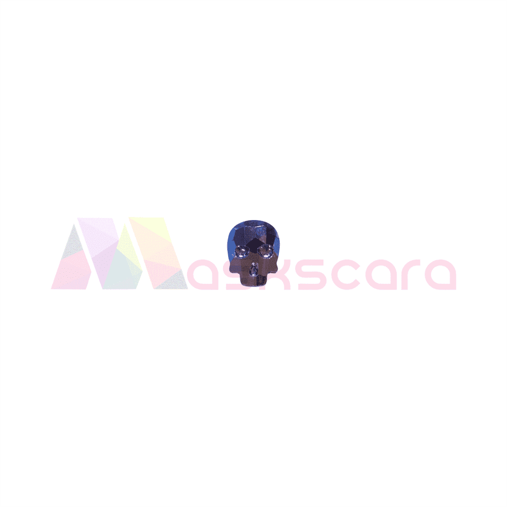 Gold Oilslick Skull Gems (5 Pcs) - Maskscara