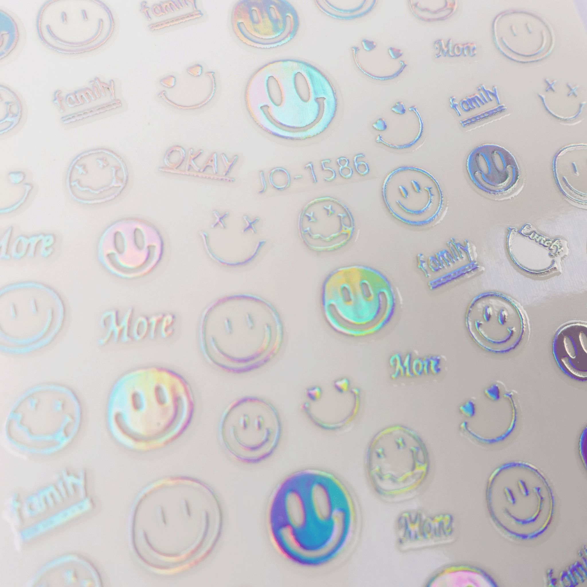 Nail Art Sticker Aurora Happy Faces - Maskscara