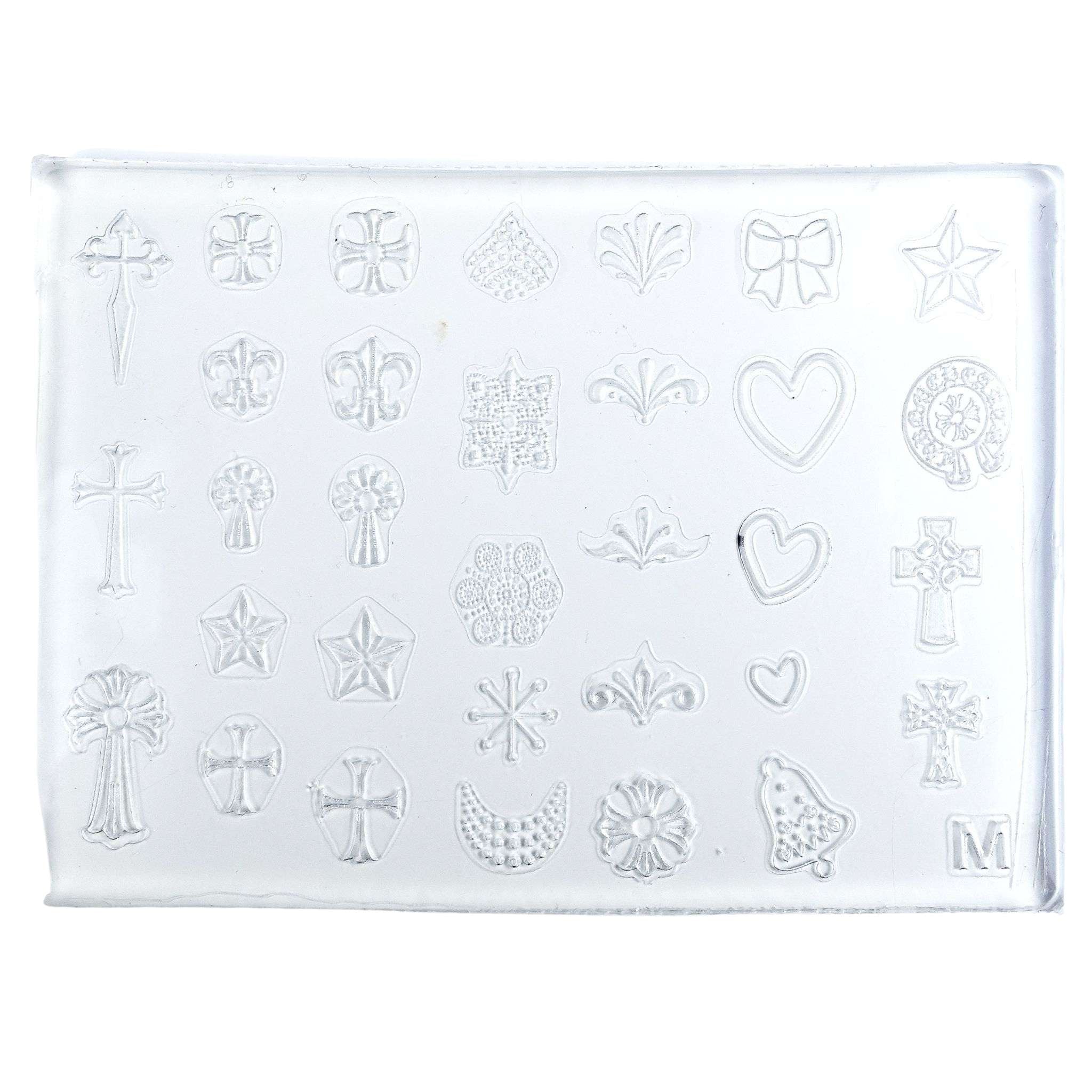 3D Thin Silicone Mold #M - Symbols