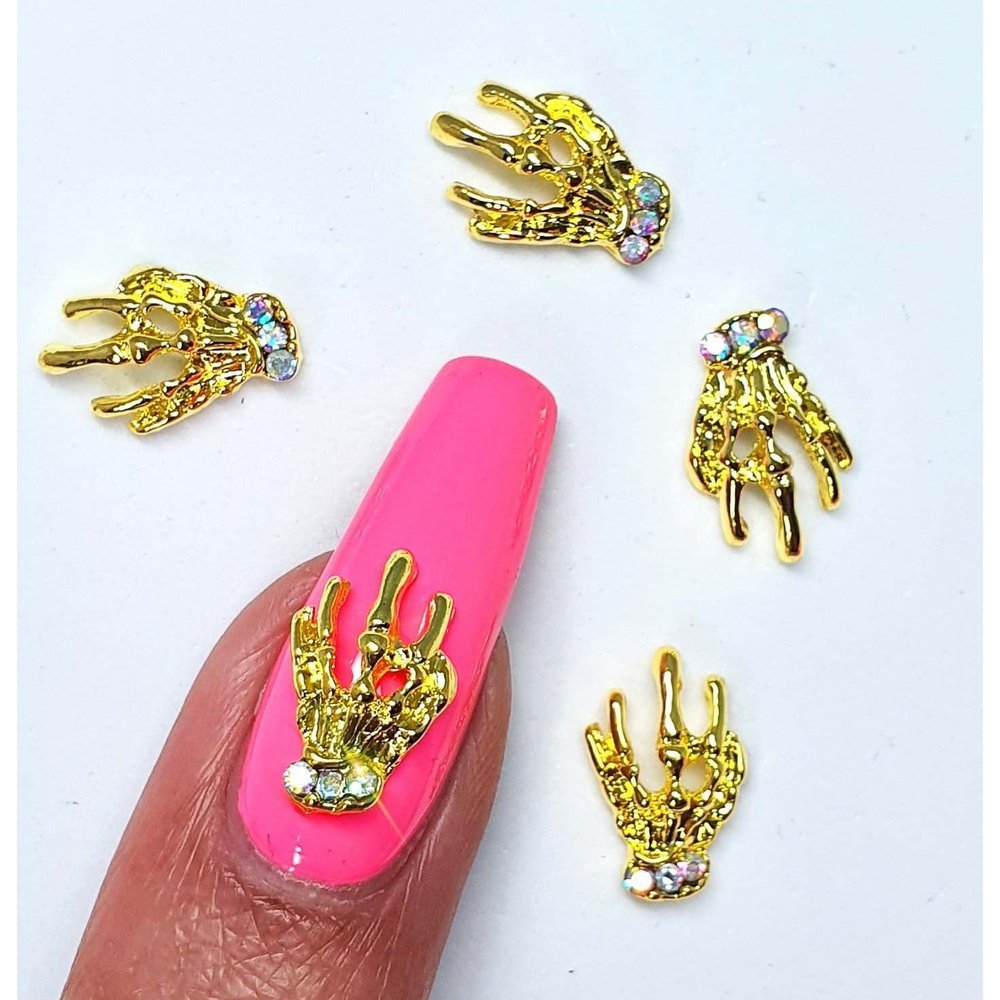 🎁 Gold Skeleton Hand Gems (5 Pcs) (100% off)