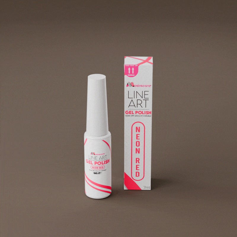 Line Art Gel 7ml - Neon Red