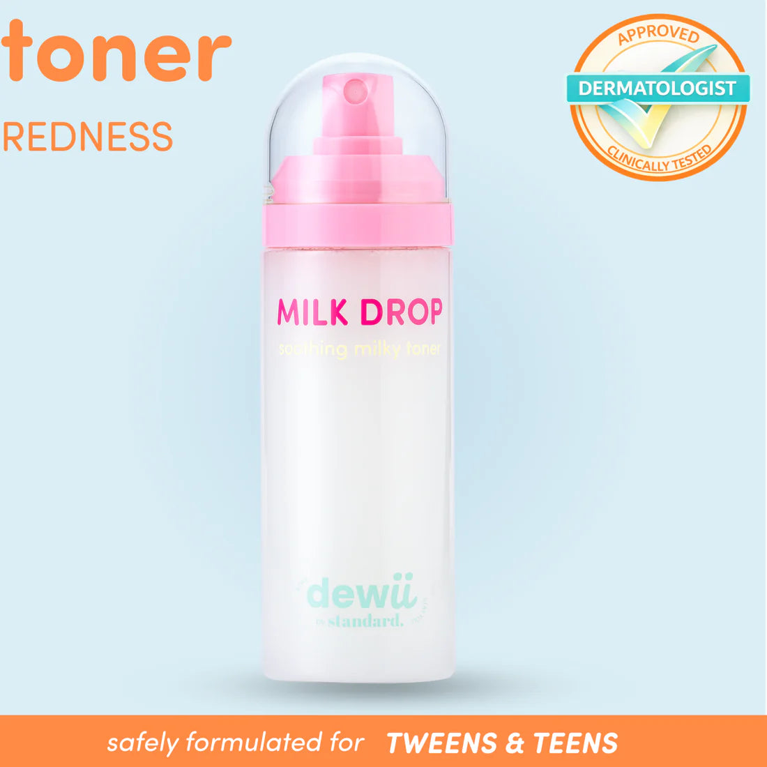 DEWII Milk Drop Milky Toner with Plant Stem-Cell Technology & Peptide Exosomes