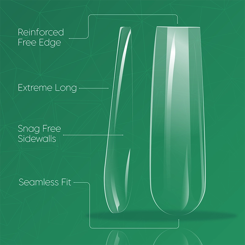 Soft Gel Tips - Full Cover (Square Extreme Long)
