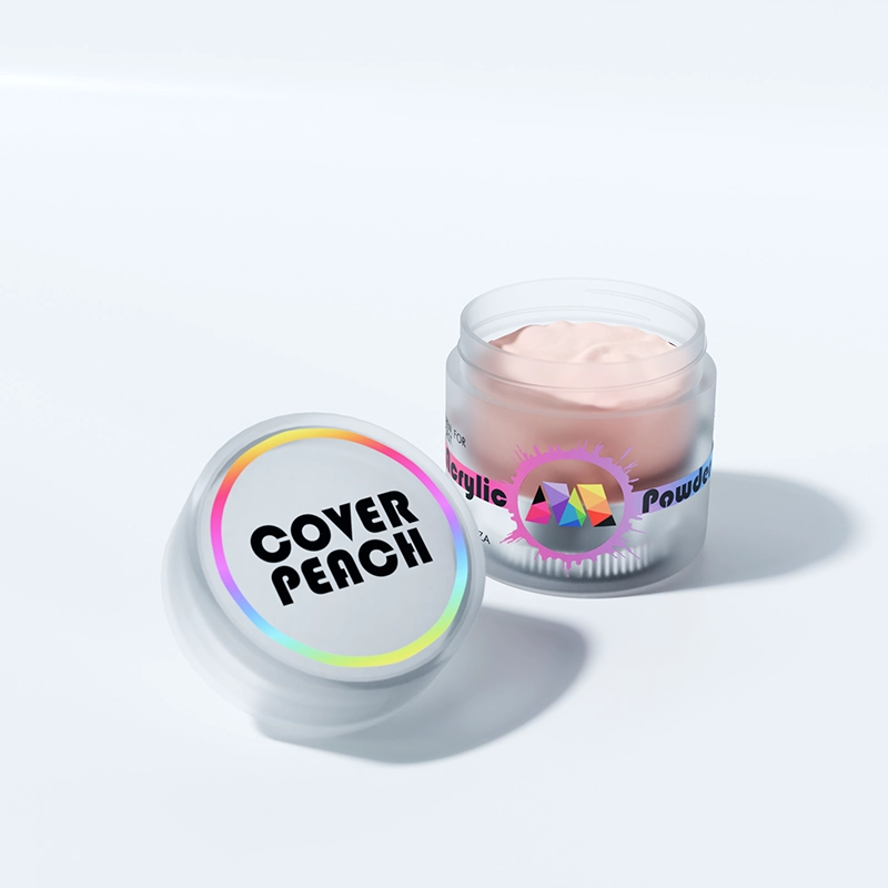 <img src="acrylic-professional-45g-cover-peach.webp" alt="Cover peach acrylic powder in a 45g jar, designed for smooth overlays and sculpting with bubble-free polymers for clarity, durability, and long-lasting wear." />