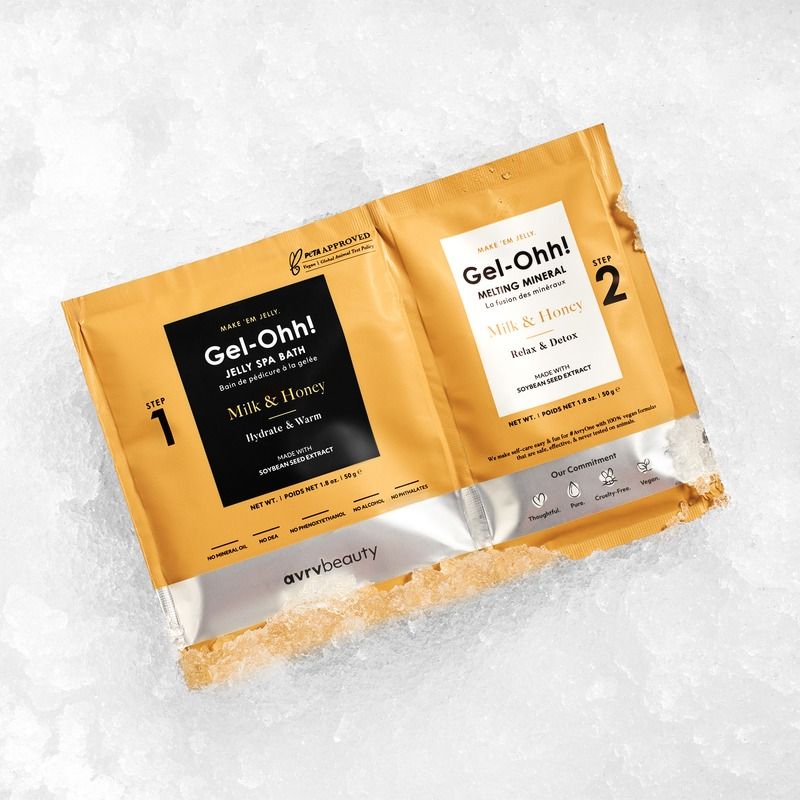 Avry Beauty Gel-Ohh Jelly Spa Pedi Bath - Milk & Honey
