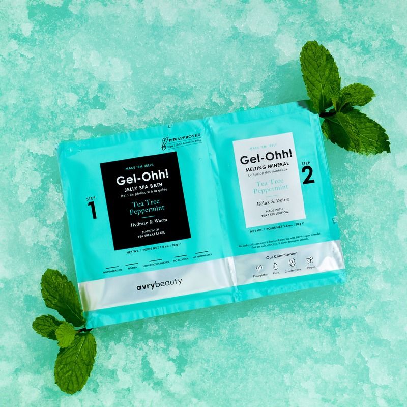 Avry Beauty Gel-Ohh Jelly Spa Pedi Bath - Tea Tree & Peppermint