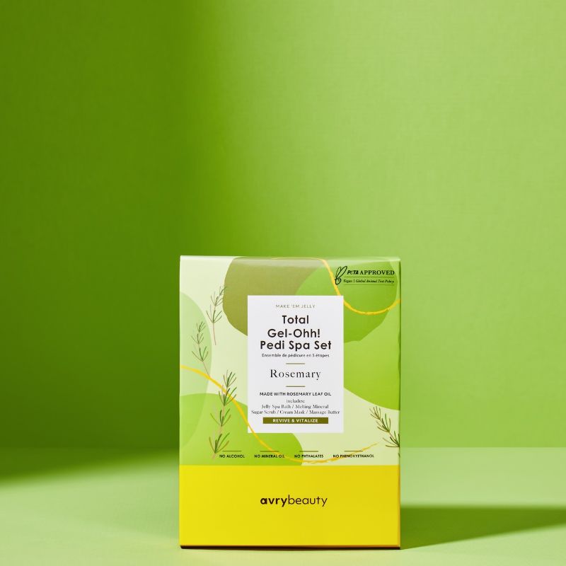 Total Gel-Ohh 5 Step Pedi Spa Set - Rosemary