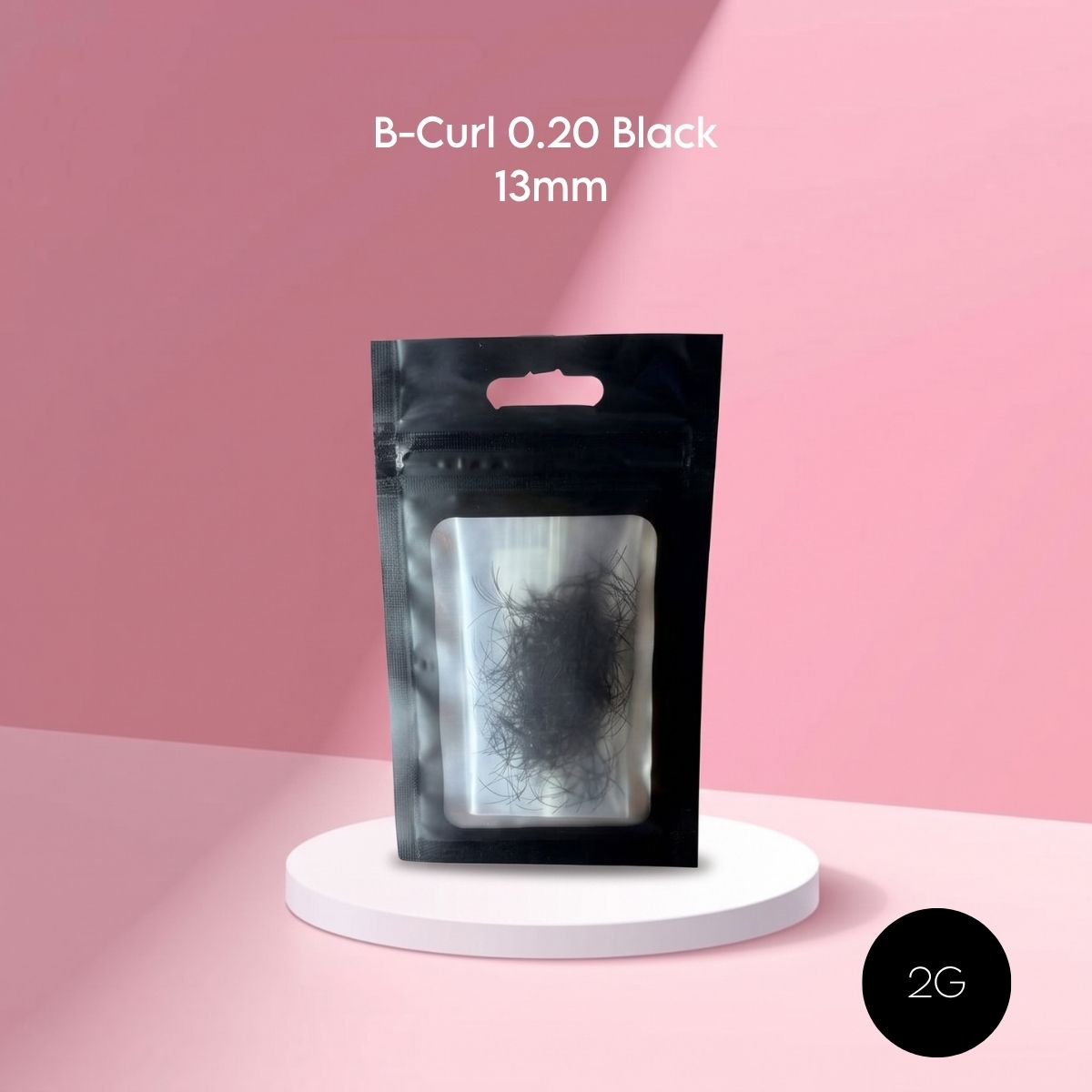 B-Curl Lashes - Thick 0.20mm Black 13 mm pkt