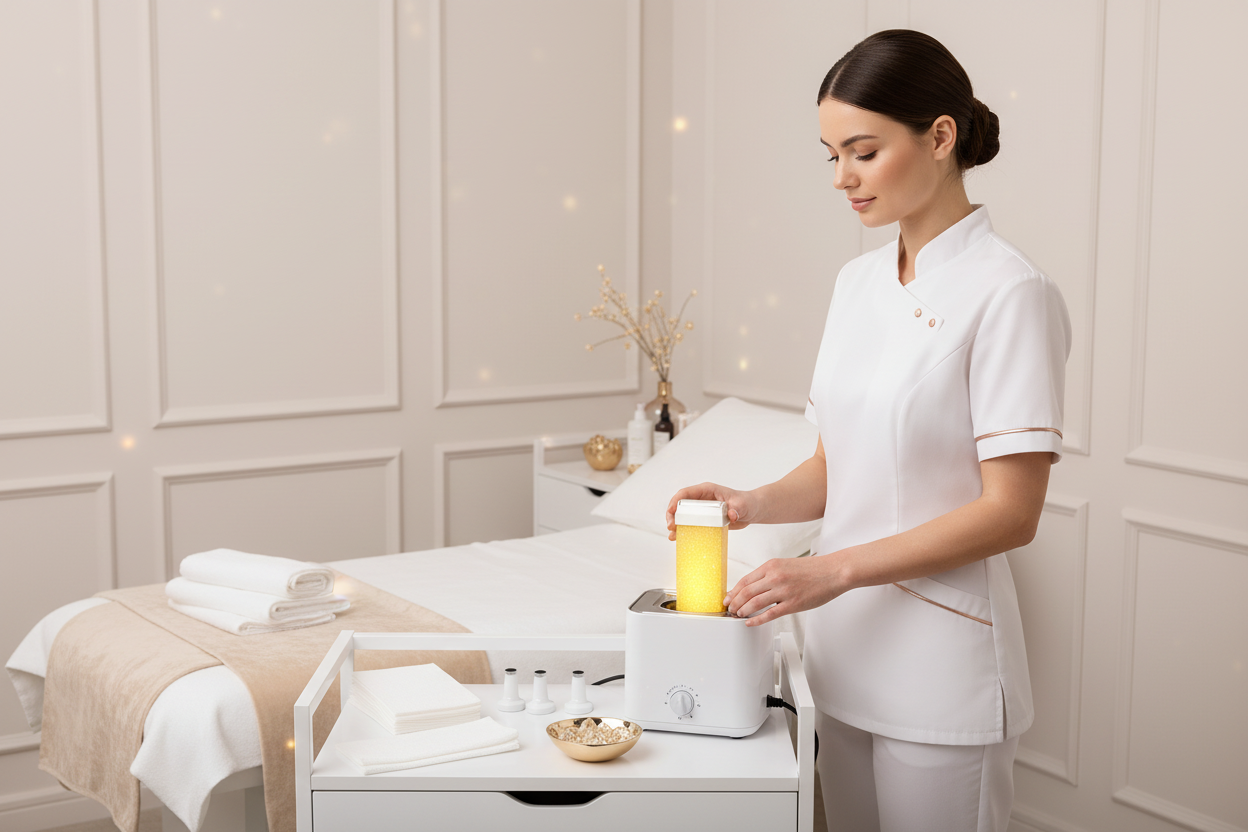 Champagne Shimmer Strip Wax Cartridge Spa Therapist