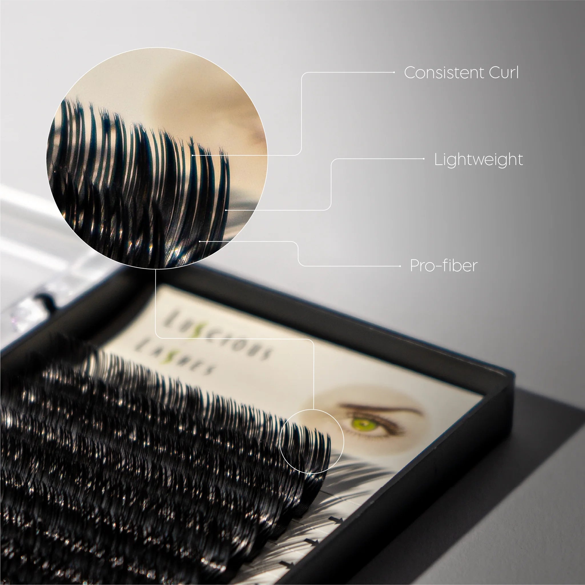 D-Curl Ellipse Lashes 0.20 Black 13mm