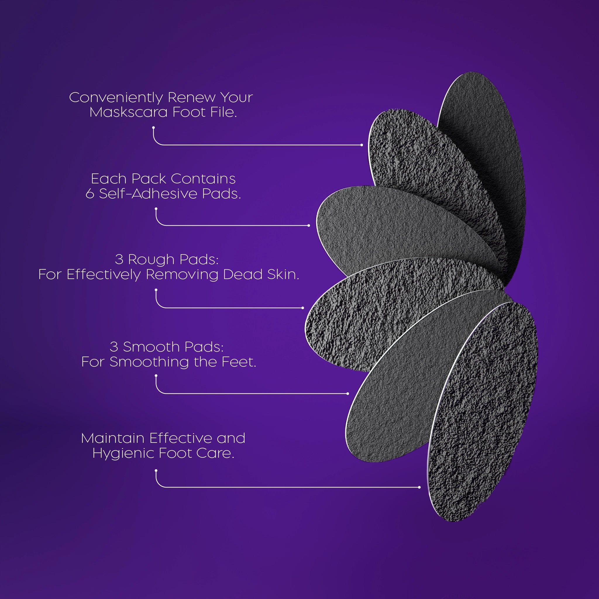 Foot File Replacement Pads - 6pcs