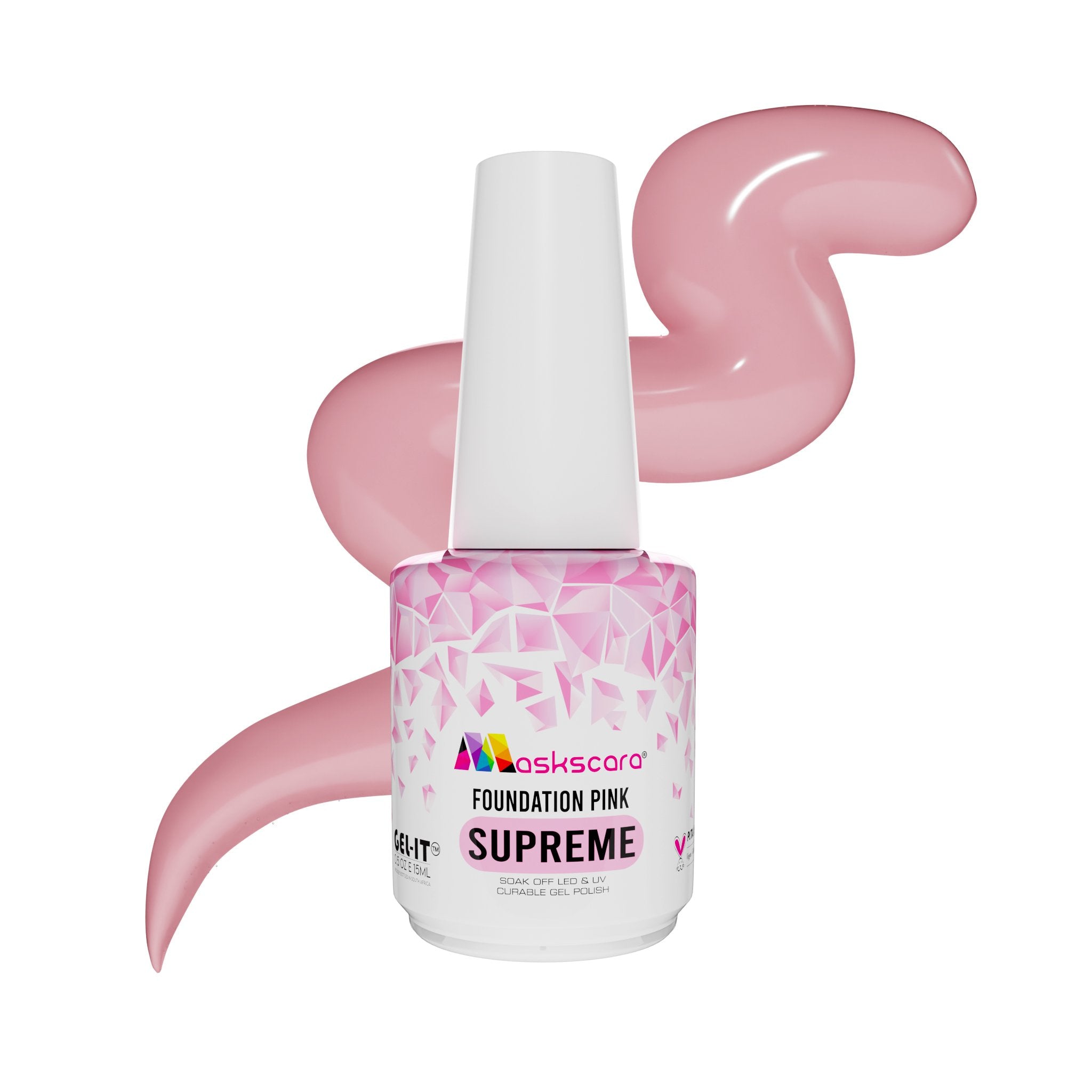 <img scr = “Maskscara Supreme Nail Foundation - Pink.jpg” alt = “Pink Supreme Foundation Gel by the brand Maskscara”>